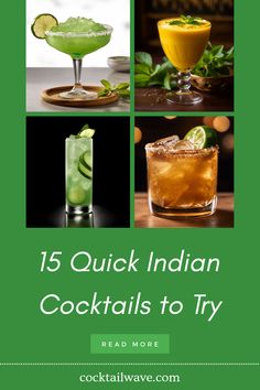 Discover 15 easy Indian cocktails that you can whip up in just minutes. From the refreshing Cucumber Cooler with its crispy cucumber taste to the spicy Jaljeera Margarita infused with tangy tamarind and cumin, each drink brings unique flavors. Enjoy the sweet and creamy Mango Lassi Cocktail, perfect for a warm day, or cool down with the Tamarind Margarita for a zesty lowsunique flavor. Whether you're hosting friends or looking to impress at a party, these quick Indian cocktails are sure to be a hit! Classic Cocktail Recipes