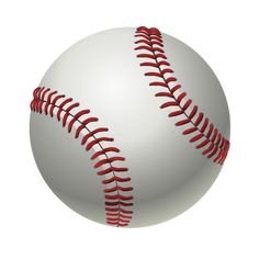 a white baseball with red stitchs on it