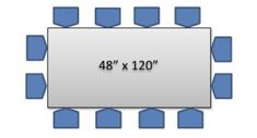 an image of a square with the number 48 x 120's on it and blue squares around it