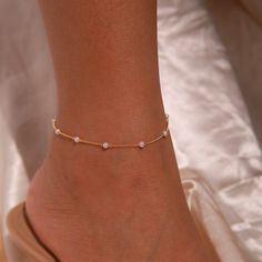 "❤️ Grab 3 fabulous items and enjoy a delightful 25% off when you use the code BUY3GET25 This anklet features delicate pearls that exude charm and elegance, making it a perfect accessory for the summer of 2023. Embrace the beauty of pearls and the trendiness of anklets with our Gold Pearl Anklet, a perfect bracelet to add a touch of sophistication to your summer look. #YOU MAY LIKE THIS Birth stone anklet https://www.etsy.com/listing/1516443730/birth-stone-anklet-gold-paper-clip-chain Initial fl Gold Pearl Anklets As Gift, Gold Pearl Anklets For Gift, Dainty Pearl Gold Anklets, Elegant Pearl Anklets For Party, Delicate Pearl Chain Anklets, Gold Anklets With Pearl Charm For Gift, Gold Anklets With Pearl Charm As Gift, Elegant Adjustable Anklets With Pearl Charm, Pearl Chain Anklet For Party