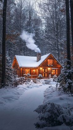 Log Cabin At Christmas, Christmas In A Cabin, Christmas Cabin Exterior, Christmas Cabin Aesthetic, Cozy Winter Cabin Aesthetic, Christmas Time Aesthetic, Snowy Cabin In The Woods, Christmas Cabin In The Woods, Cozy Warm Christmas