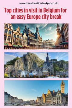 Three images of Belgium cities to put on your Europe trip itinerary for when you visit Belgium Belgium Itinerary, Travel Belgium, Visit Belgium, Europe Trip Itinerary, Belgium Travel, Travel Tops, European Destinations, European Vacation, Europe Trip