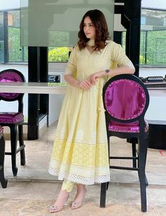 Ansab Jahangir, Sana Javed, Primrose Yellow, Pakistani Fashion Casual, Casual Indian Fashion