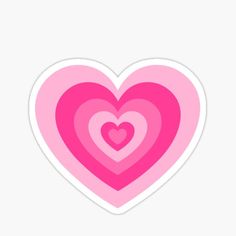 pink hearts sticker on white background