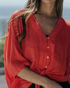 Koy Resort - Apparel + Resort Wear on Instagram: "A beautiful top designed for any occasion, made special in this (festive) Sunset Red. Shop the Miami Tie Front top today ✨ . . . . . . . #koyresort #vacationwardrobe #vacationstyle #beachstyle #ss23 #resort2023 #resortwear #minidress #beachoutfit #vancouverbusiness #miamiwomenbusiness #miami #womanowned #coastalfashion" Coastal Fashion, Sunset Red, Resort Outfit, Vacation Wardrobe, Tie Front Top, Red Shop