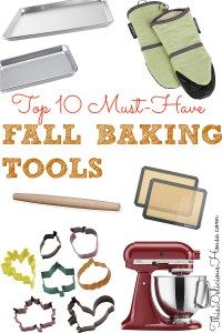 top 10 must have fall baking tools for the home baker's dozen, including oven mitts, cookie cutters, and more