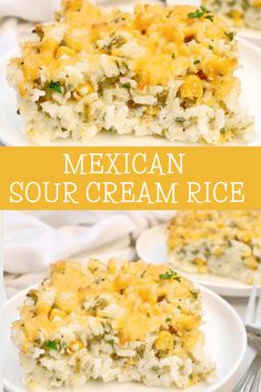 this mexican sour cream rice casserole is the perfect side dish for any meal