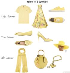 Soft Summer Yellow, Rose Gold Jewelry Outfit, Season Analysis, 12 Blueprints, Colour Season, Soft Summer Palette, Soft Summer Color Palette, Spring Bright, Dark Summer