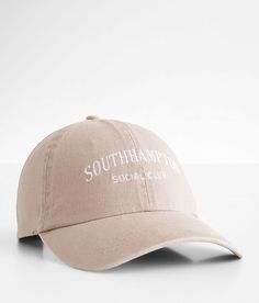 David & Young South Hampton Social Club Baseball Hat - Brown , Women's Taupe Embroidered adjustable strap hat One size fits most. 100% Cotton. Spot clean only. Apparel & Accessories > Clothing Accessories > Hats South Hampton, Social Club, Ball Cap, Apparel Accessories, Hats For Women, Adjustable Straps, The Hamptons, Baseball Hats, Accessories Hats