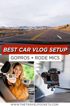 Best car vlog setup with GoPros and RODE Wireless Mics Road Trip Film, Travel Safety, Gopro Hero, Travel Checklist, Best Camera, Film Set, Cars Organization, Amazing Adventures