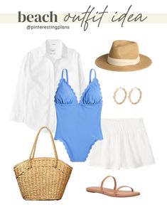 Summer Holiday Outfits Women 30s, Beach Side Outfit For Women, Beach Vacation Outfit Ideas, Outfit Ideas 2022, Beachy Outfit, Outfit Ideas School, Beach Outfit Ideas, Beach Outfit For Women, Vacation Outfit Ideas