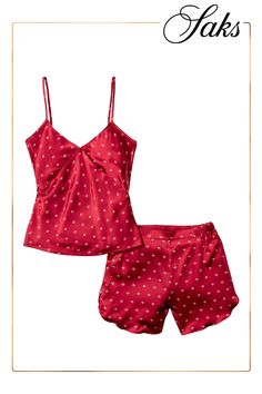 Crafted of silk, Petite Plume's Bordeaux Art Nouveau pajama set is adorned with a sophisticated 1920s-inspired print. A V-neckline and spaghetti straps detail the cami top while an elasticized waistband completes the shorts. 100% silk. Machine wash. Imported. CAMI V-neck Spaghetti straps Scoopback Pulls over SHORTS Elasticized drawstring waist Pulls on SIZE  FIT Model measurements: 5'10 tall Model is wearing a US size Small Bridal Slippers, Short Pajamas, Intricate Art, Luxury Sleepwear, Truman Capote, Light Silk, Loungewear Dresses, Silk Cami, Womens Cami