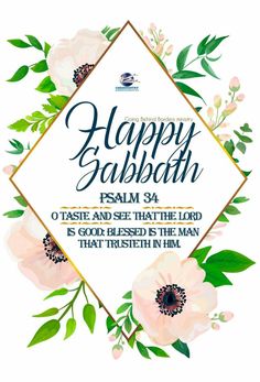 the happy sahabh poster with flowers and leaves