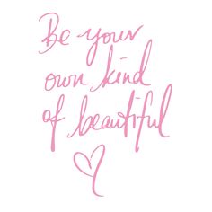 PRICES MAY VARY. Package include: 1 pcs Beautiful Quotes wall decal, size: 15.75 x 21.65 inch (40 x 55 cm), color: pink. Quote: “Be Your Own Kind of Beautiful”. Our peel and stick decal stickers include easy step by step instructions on how to effortlessly apply the vinyl. Material: made from matte finish vinyl, which is adhesive enough to be pasted on the wall for a long time, environment friendly, waterproof. These self-adhesive vinyl stickers are durable and will last for years without peelin