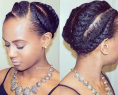 Simple Protective Hairstyles, Natural Protective Hairstyles, Afro Look, Hairstyles For Natural Hair, Style My Hair, Flat Twist Updo, Protective Hairstyles For Natural Hair, Twisted Updo