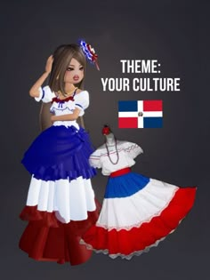 Theme: Your culture, Dominican Republic Dominican Outfit Ideas, Dti Theme Your Culture, Dress To Impress Theme Your Culture, Dominican Pfp, Dominican Clothing, Dominican Dress, Dominican Republic Culture, Your Culture Dress To Impress, Dominican Republic Aesthetic