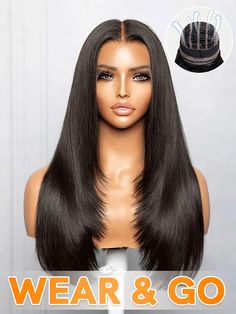 Chinalacewig Wear Go Pre Cut HD Lace 5*5 Closure Layer Wig Quick & Eas – chinalacewig Undetectable Lace Wig, Layer Wig, Long Hair Wigs, Glueless Wig, Wigs Hair, Colored Wigs, Custom Wigs, Types Of Curls, Hair Density