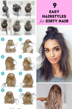 Hairstyles For Shoulder Length Hair, Hairstyles For Shoulder Length, Dunner Wordend Haar, Easy Hairstyles Quick, Easy Hairstyles For School, Easy Hairstyles For Medium Hair, Lashes Mascara, Hair Simple, Hairstyles For Medium Length Hair Easy