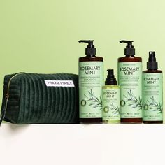 PRICES MAY VARY. STRENGTH & SHINE PRO-GROWTH HAIR SET: Our Rosemary Mint gift set features 4 full-size hair essentials: shampoo, conditioner, leave-in treatment and hair oil, all beautifully presented in a deluxe, reusable cosmetics bag. USE TOGETHER FOR BEST RESULTS: When used as a system, these products will help you achieve stronger, longer, more luscious-looking hair. They help repair the elasticity of damaged hair, minimizing breakage and split ends while restoring softness and shine. PROMO Rosemary Shampoo, Upper Lip Hair, Growth Hair, Hair Set, Hair Regrowth Treatments, Rosemary Mint, Hair Control, Lip Hair, Hair Essentials