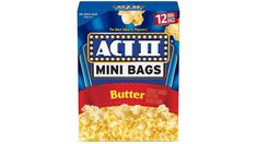 a bag of acti mini bags is shown on a white background with the words, butter