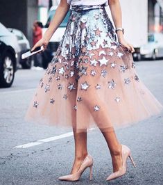 Imgur: The magic of the Internet Party Dress Glitter, Tulle Fashion, Gonna In Tulle, Dress Glitter, Skirt Tulle, Ideas Party, Pinterest Fashion, And Dresses, Looks Style