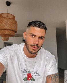 Trendy Haircuts For Men, Men Short Hair Fade, Buzz Cut With Beard, Very Short Hair Men, Crew Cut Haircut, Men Fade Haircut Short, Short Hair With Beard, Short Haircuts For Men, Buzz Cut Hairstyles