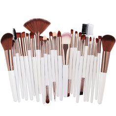 Without the right tools, you'll struggle to achieve an even and flawless makeup application. You can add a stylish touch to your makeup tool collection with this Professional Makeup Brushes Set made from 100% Synthetic Hair consisting of high-grade face and eye brushes. These brushes are soft, flexible and trendy for an easy and precise application. Each brush set comes up with a handy roll up case which keeps your brushes intact and maintained. These brushes when applied can do wonders as they Eye Makeup Application, Flawless Makeup Application, Makeup Brush Kit, Lip Beauty, Beauty Brushes, Skincare Natural, Makeup Brush Set Professional, Makeup Brushes Set, Eye Makeup Brushes