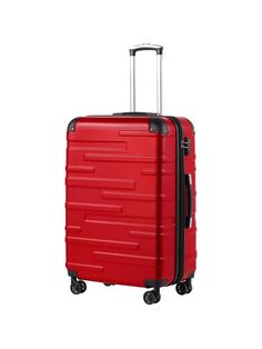 Premium Hard Shell Suitcase - Equipped with TSA Lock and 4 Spinner Wheels - Lightweight and DurablePremium Hard Shell Suitcase - Equipped With TSA Lock And 4 Spinner Wheels - Lightweight And Durable Luggage Travel Suitcase Suitcases Suit Case Travel Luggage Spinel Red         Luggage & Travel Gear, size features are:Bust: ,Length: ,Sleeve Length: Red Luggage, Travel Suitcase, Suitcase Traveling, Travel Gear, Travel Luggage, Luggage Bags, Length Sleeve, Gadgets