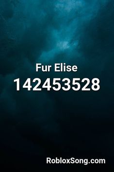 a dark blue sky with clouds and the words fur elie 124455288