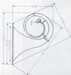 a drawing of a toilet with the seat up and its lid down, as well as measurements