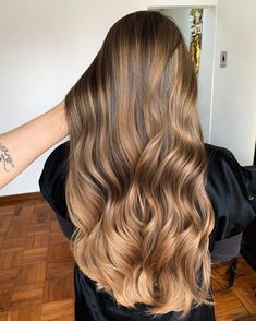 Caramel Balayage Brunette, Brown Ombre Hair, Balayage Brunette, Hair Color Balayage