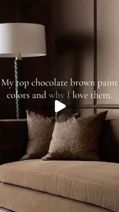 Just a little bit of history repeating, but in such a better way! We are loving this modern push for warm, chocolate browns in interior design!

Brown tones can instantly warm up a space and fulfill the want for rich, bold color without being too forward and imposing, or harsh like some black can be. I feel tones like Sealskin from Sherwin Williams or Mink from Benjamin Moore can do the duty of the grounding that black provides without such a harsh contrast. Bakery Brown Paint Color, Whitall Brown Benjamin Moore, Tudor Brown Benjamin Moore, Mink Benjamin Moore, Taupe Brown Paint, Hearthstone Brown Benjamin Moore, Benjamin Moore Mink, Mink Sherwin Williams, Coffee Brown Paint Color