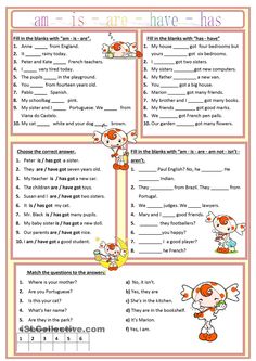 an english worksheet with pictures and words for children's books, which include the