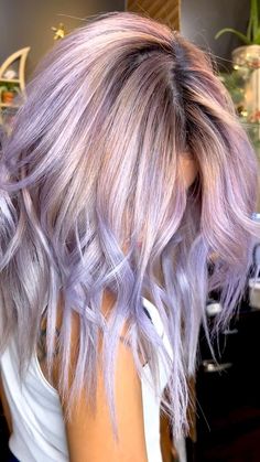 Ice Hair, Gemini Hair, Light Purple Hair, Hair Color Idea, 2023 Hair, Lilac Hair, Lavender Hair, Hair Color Purple, Pretty Hair Color