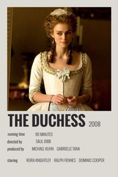 the poster for the upcoming film, the duches starring keira knightley as princess charlotte