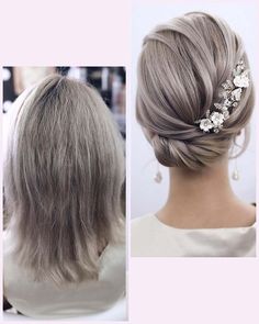 Wedding Updos For Short Hair 2022 Guide: 50+ Best Looks ❤ wedding updos for short hair smooth side swept tonyastylist #weddingforward #wedding #bride #weddingupdosforshorthair #weddinghair Box Hairstyles, Vintage Hair Pieces, Bridal Hair Pieces Flower, Gold Bridal Hair Comb, Hair 4c, Hair Vine Bridal, Flower Hair Pieces, Mother Of The Bride Hair, Elegant Wedding Hair