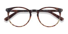 Brown Floral round eyeglasses available in variety of colors to match any outfit. These stylish full-rim, medium sized acetate eyeglasses include free single-vision prescription lenses, a case and a cleaning cloth. Cute Glasses Frames, Tortoise Glasses, Trendy Glasses