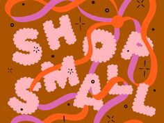 an orange and pink poster with the words spring sale written in large letters on it