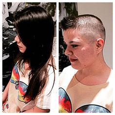 What do you think? Balding Long Hair, Hairstyles Buzzcut, Kristen Stewart Short Hair, Buzz Cut Fade, Chelsea Haircut, Nice Haircuts, Skinhead Reggae, Before And After Haircut