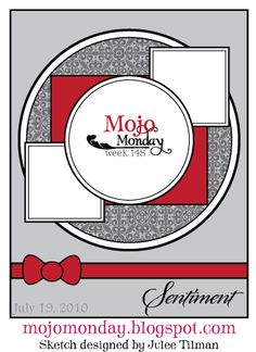 the logo for moja monday with a bow tie on it's head and an image