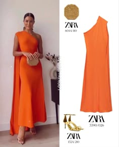 Dress To Go To A Wedding As A Guest, Orange Dress Outfit Wedding Guest, Civil Wedding Guest Outfit, Wedding Guest Dress Jacket, Orange Wedding Guest Dress, Zara Dress Outfit, Beach Formal Dress, Wedding Guest Outfit Summer Classy, Classy Summer Dress