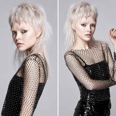 Taglio mullet lungo Neo Grunge, Longer Pixie Haircut, Edie Campbell, Lisa Rinna, Messy Short Hair, Mullet Hairstyle