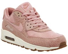 Nike Air Max 90 Pink Glaze Basket Weave Gum Nike Air Max Rosa, Nike Air Max 90 Pink, Air Max 90 Pink, Nikes Womens, Men Nike Shoes, Photo Clothes, Rose Gold Adidas, Grey Crochet