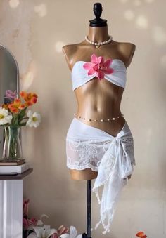 Mermaidcore Swimwear, Trashy Y2k Swimsuit, Gyaru Swimsuit, Gyaru Swimwear, Y2k Summer Beach Swimwear, Cute Swimsuits, Festival Outfits