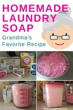 grandma's favorite recipe for homemade laundry soap