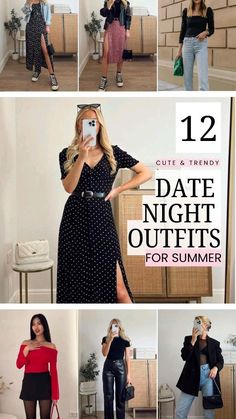 Cute Summer Date Night Outfits, Hot Summer Date Night Outfit, Comedy Club Outfit, Simple Date Night Outfit, Outfits 40s, Dinner Date Night Outfit, Casual Night Out Outfit