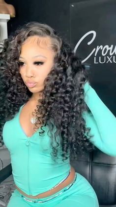 Bratz Hairstyles, Curly Hair Sew In, Diy Hair Wig, Black Hair Video, Hair Tea, Relationship Pics, Pretty Braids, Black Ponytail Hairstyles