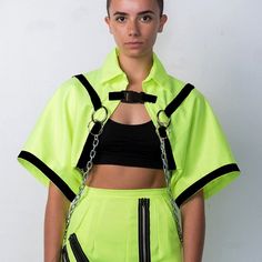 Chain Crop Top, Crop Top Jacket, Summer Coats, Cropped Coat, Womens Sweatshirts Hoods, Shirt Streetwear, Cheap Hoodies, Crop Top Casual, Sweatshirt Women