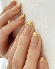 Elegant Nails, Manicure Y Pedicure, Chic Nails, Lucky Girl, Gold Nails, Wedding Nails, Potpourri, Trendy Nails