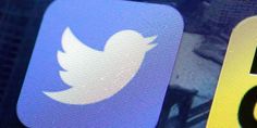 the twitter logo is displayed on an electronic device